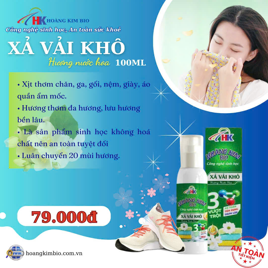 Xả vải khô hương nước hoa 100ML