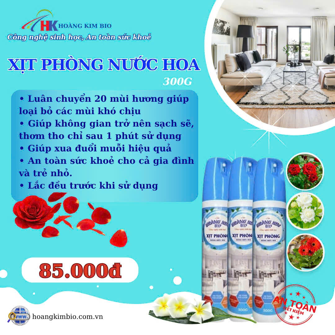 Xịt phòng nước hoa 300G