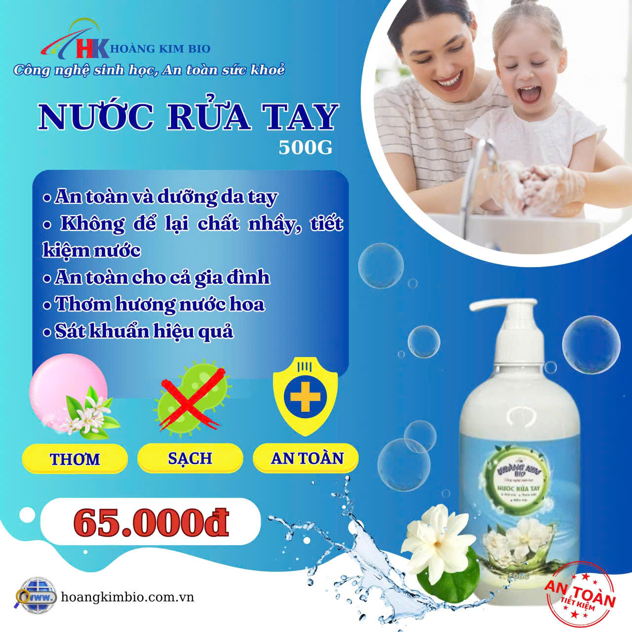 Nước rửa tay 500G