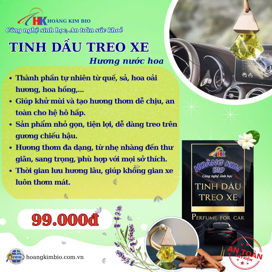 Tinh dầu treo xe