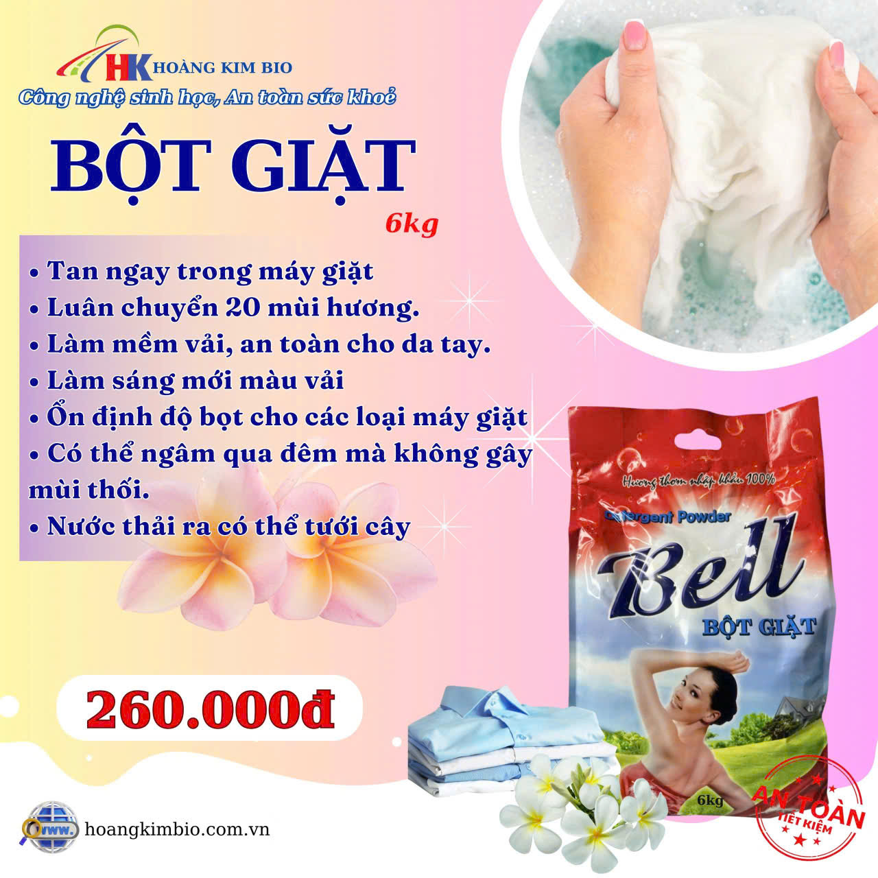 Bột giặt 6KG