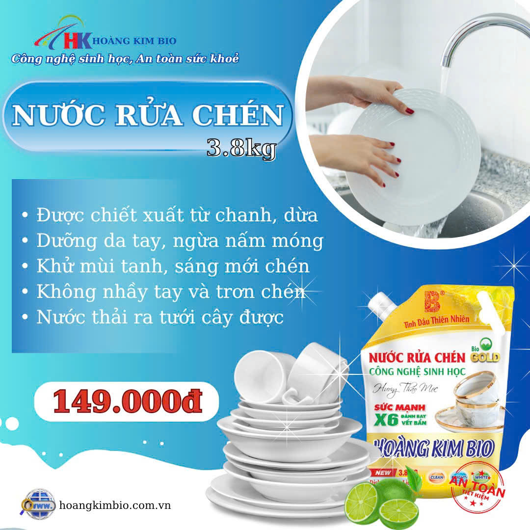 Nước rửa chén 3.8 Kg